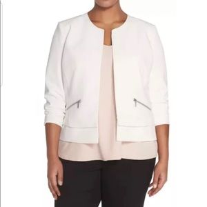 Sejour jacket taylored white size 16w